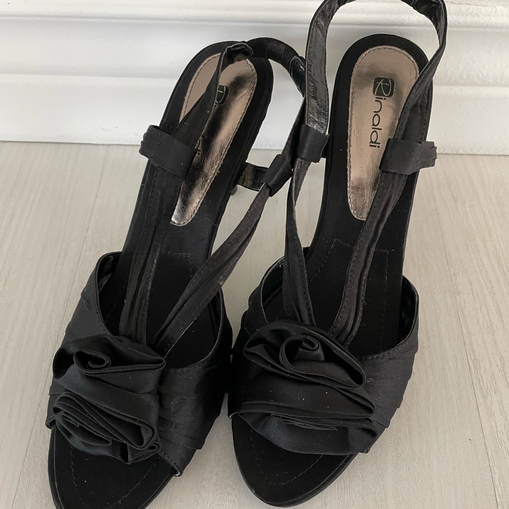 Women's Black Slingback Heels